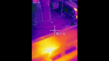 Thermal vision of rail and ABB Robot (using a FLIR One smartphone dongle)