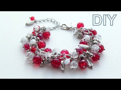 Бижутерия своими руками: Браслет "ягодный". Мастер-класс / DIY bracelet.