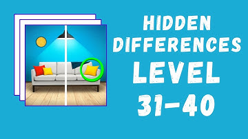 Hidden Differences Answers Level 31-40