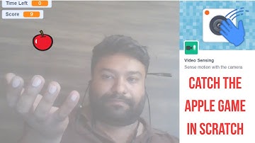 Catch the Apple Game in Scratch using Video Sensing | Hand Movement Game Tutorial