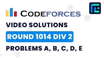 Codeforces Round 1014 (Div 2) | Video Solutions - A to E | by Abhinav Kumar | TLE Eliminators
