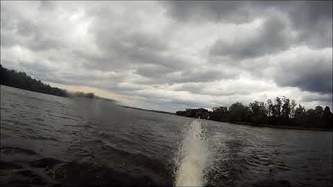 Roost from the seadoo spark during a submarine trick