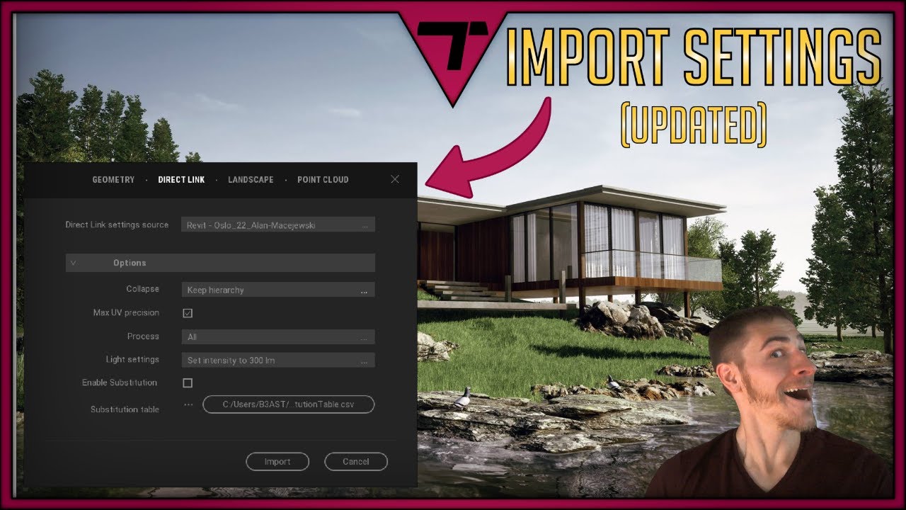 can you import assets from a package in unreal.to twinmotion