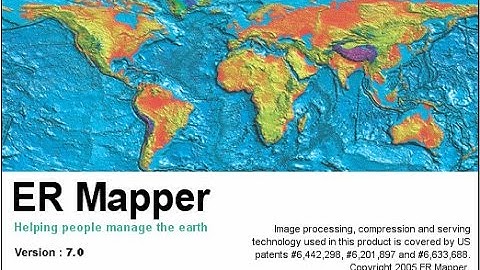 ER Mapper 7.0 tutorial part 1 (open windows and load images)