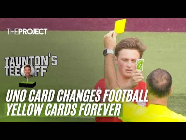 He pulled out an UNO reverse card to the ref after the yellow card