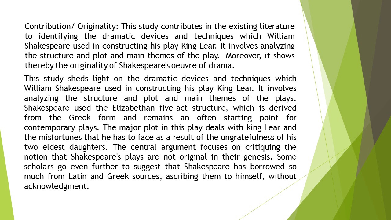 thesis for king lear