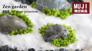 How to make a Zen garden moss terrarium(MUJI items) #88