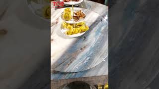 TCS MARBLE-PALISSANDRO BLUE LAMINATED MARBLE DINING TABLE