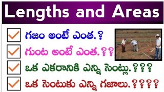lengths and areas,how to measure land area in Telugu,land and plot measure unit convertion in telugu