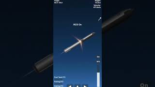 Starship hot staging / SFS  #sfs #shorts #spaceflightsimulator