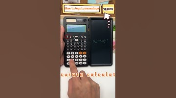 How to input percentage on a scientific calculator #newyes