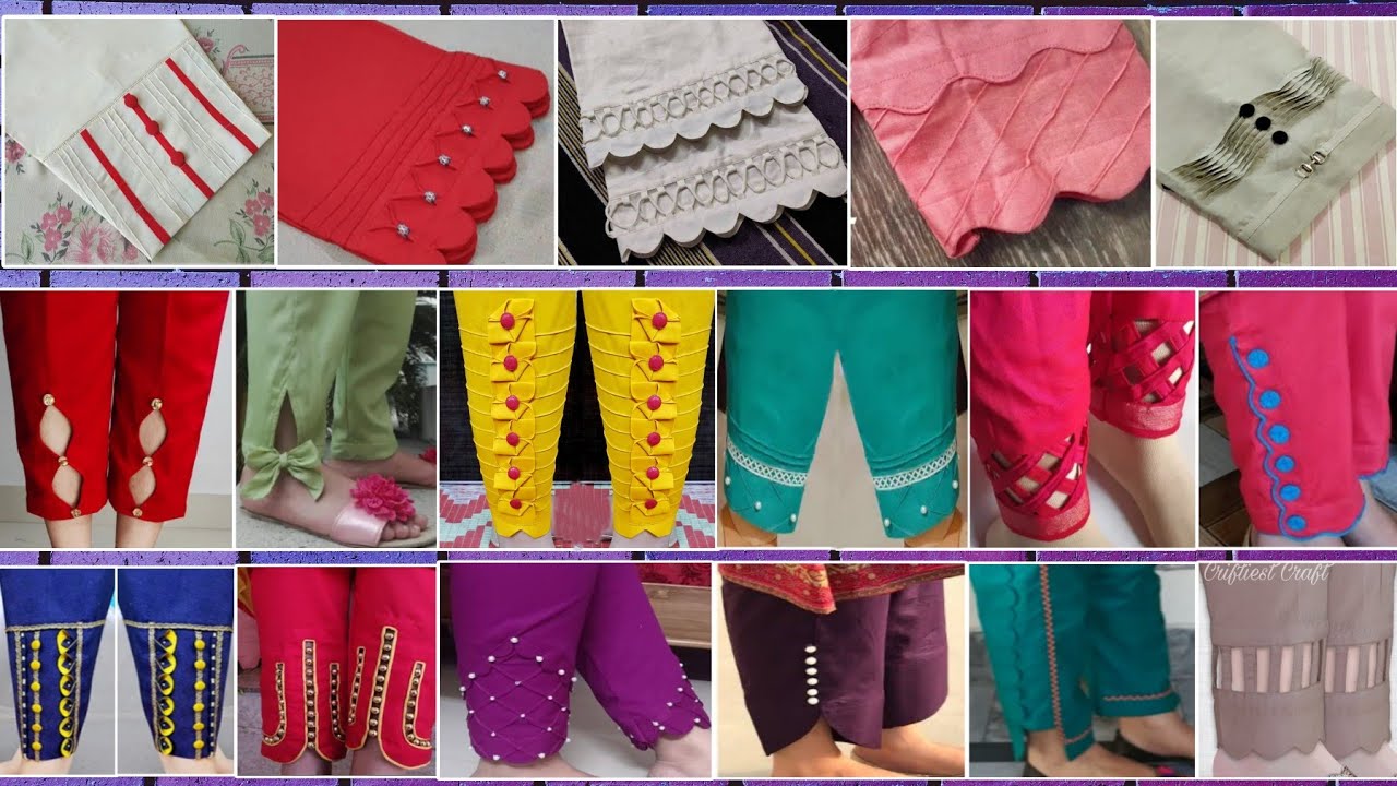 একদম নতুন ও অসাধারণ সালোয়ার ডিজাইন ২০২৩ Unique pant pajama design for girls pencil pant