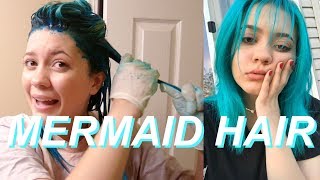 DYEING MY HAIR BLUE // With Arctic Fox Aquamarine