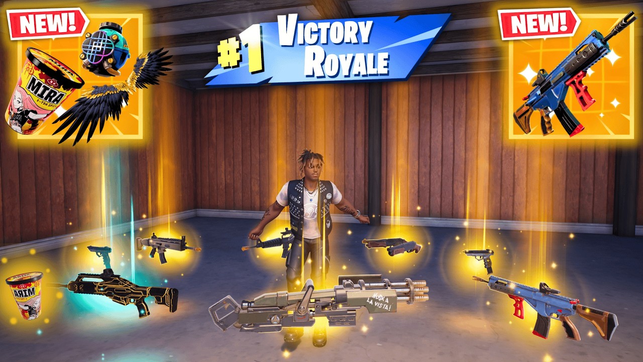 ALL MYTHIC AND EXOTIC GUNS IN FORTNITE (NEW! Fortnite Chapter 7 Season 1)