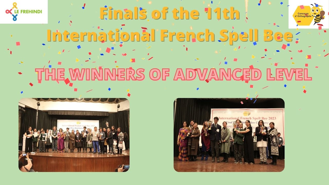 Avancé Winners - International French Spell Bee-2023-24 - YouTube