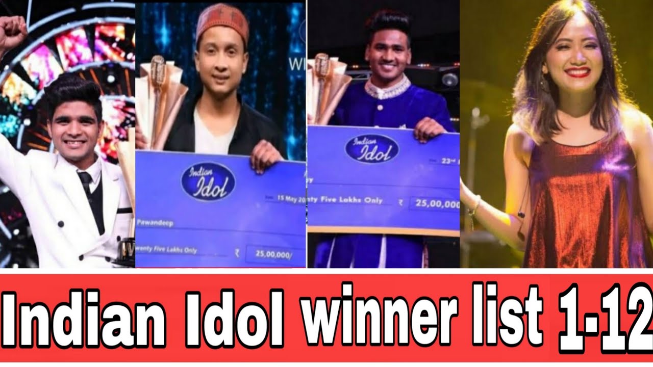 Indian Idol Winner List Season 1 To 12 Winner List & Judges कोन कोन थे