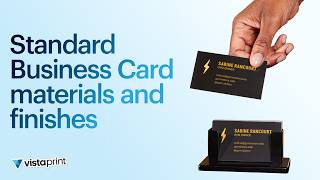 Comparing VistaPrint's Standard Business Card materials and finishes