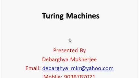 Turing machine in Automata : Part 2