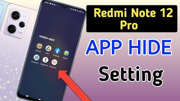 How to hide apps in Redmi note 12 pro /Redmi note 12 pro me app hide kaise kare/redmi app hide