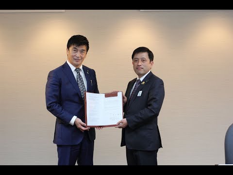 福岡県中間市 明治安田生命保険相互会社との連携協定式 21年3月16日 Japan Xanh