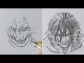How To Draw Eren Attack Titan With Ease! | 進撃の巨人 | ss_art1