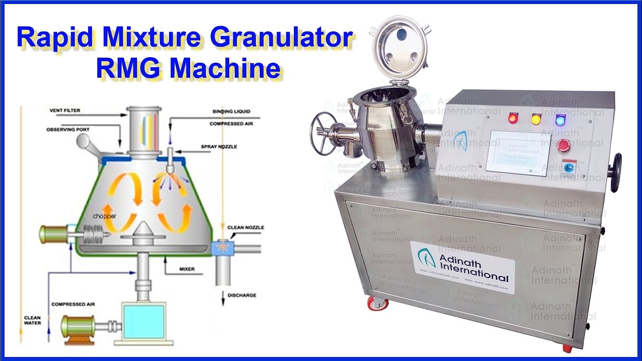 Rapid Mixture Granulator RMG Machine YouTube Rapid Mixture Granulator RMG Machine YouTube