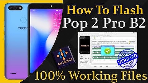 Tecno Pop 2 Pro B2 Firmware Flashing Hang On Logo Dead Boot Repair By SP Flash Tool