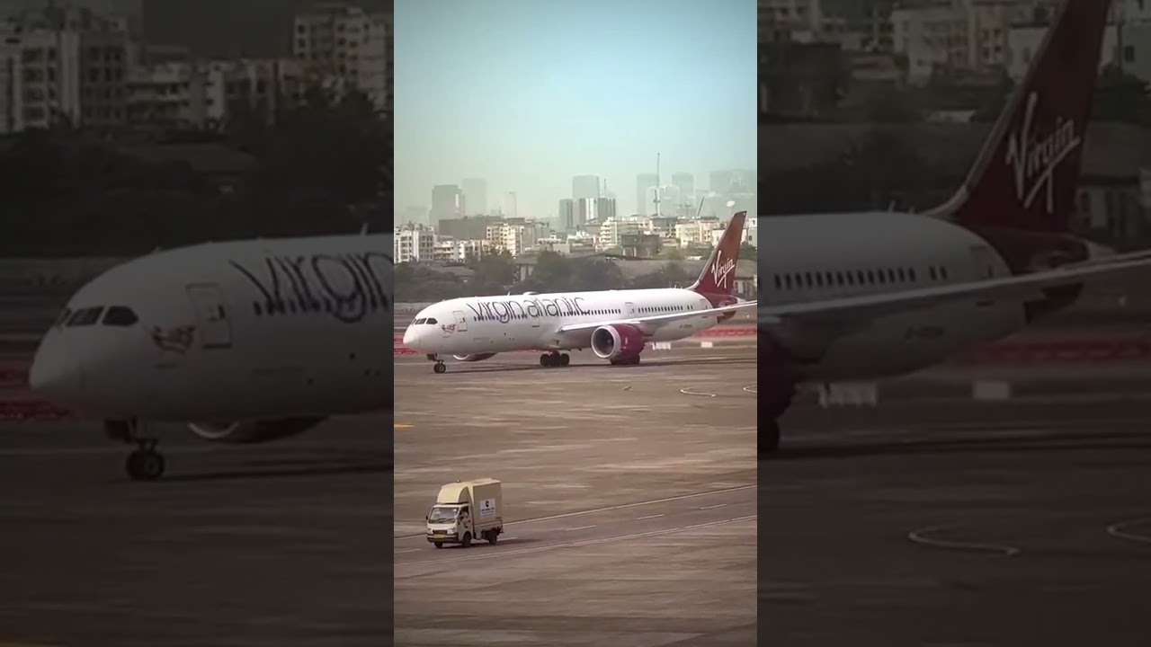 Virgin Atlantic 787 taxing at Mumbai #aviatorr1zz #automobile #aviation #planespotting #boeing #787