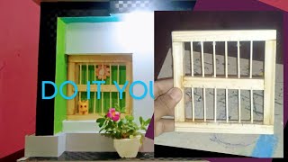 How to Make Cardboard and wooden House|Modern House Design DIY|DIY Miniature Craft | Diorama in Box.