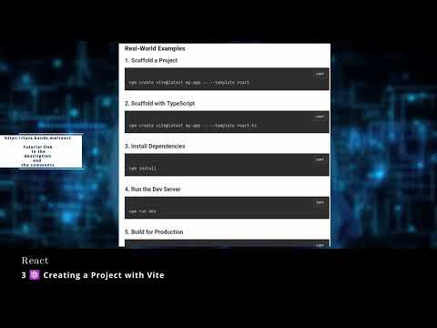React 3 ⚛️ Creating a Project with Vite