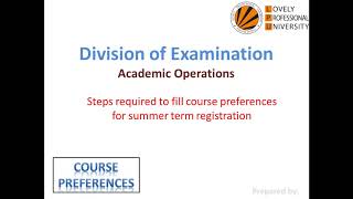 How to Fill Course Preferences for Summer Term Registration screenshot 3
