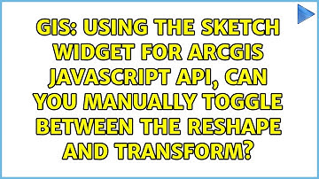 Using the Sketch Widget for ArcGIS JavaScript API, can you manually toggle between the reshape...