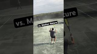When the weather report says “partly cloudy” … #tennis #usta #utr #lightning ng