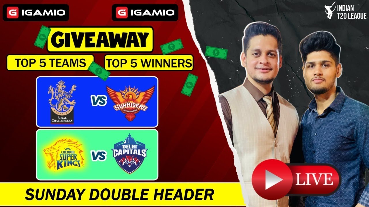🔴LIVE | BLR vs SRH || CSK vs DC || IPL 2022 || Fantasy Tips💰 || Dream 11 Prediction | Dream 11 Tips🏏