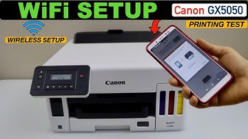 Canon Maxify GX5050 WiFi Setup, Install In Android Phone For Wireless Printing !