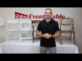 Folding chairs for events