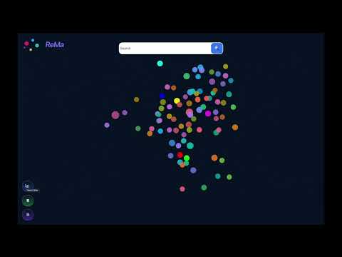 ReMa: A web app to facilitate navigation through the landscape of academic publications in 2D space