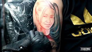 Costumized Harly Quiin Portrait - Charmz Tattoo