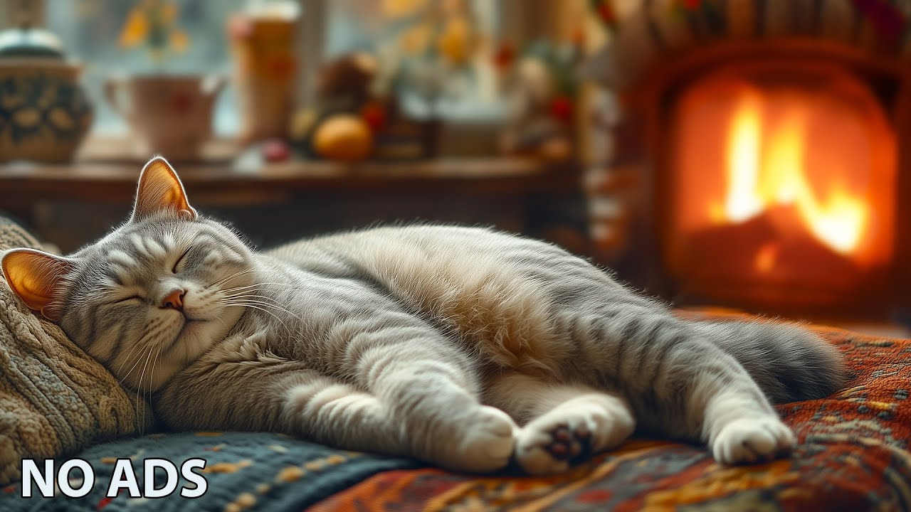 12 Hours Peaceful Cat TV 🎵 Relaxing Background Music for Cats Home Alone 🏠No Ads
