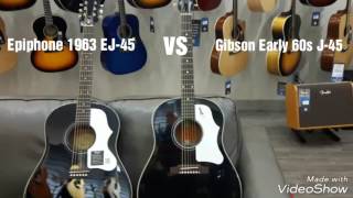 Budget vs Boutique: Epiphone  EJ/EB vs Gibson Custom Shop Early s  J