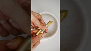 Smashing Gold💛Glitter Lipstick 💄! #satisfying #makeupslime #lipstick #viral #shortvideo #shorts
