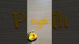 Prajith ❤️ Sand Name Art | Beautiful Sand Name Art #Shorts #viralnameart #sandnameart #trending screenshot 1
