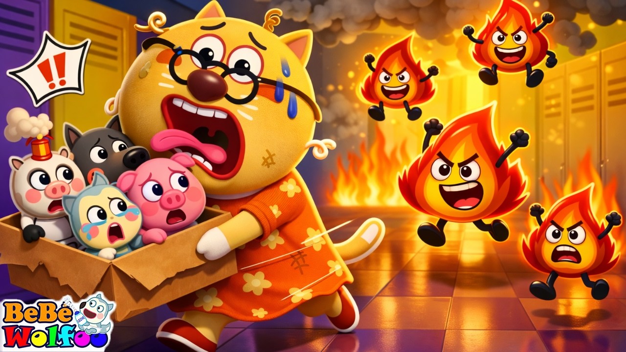 Dibujos animados 📍 ¡Oh No! ¡El Fuego Viene! | Animación | Historias sobre familia