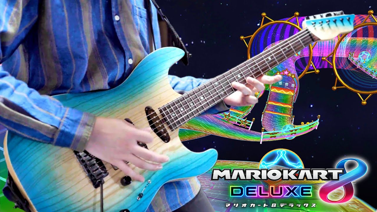 【マリオカート8DX】レインボーロード(Wii) BGM ギターアレンジ MarioKart Rainbow Road Theme【Moki Remix】