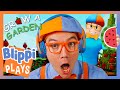I Grow a Garden on Roblox! 🍅 Blippi Plays Roblox! 🎮 Video Games for Kids