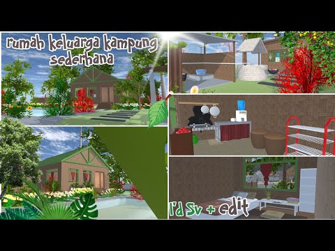 SHARE ANOTHER ID 🏠 | Simple village-style family home [Id sv+edit] Sakura School Simulator ID