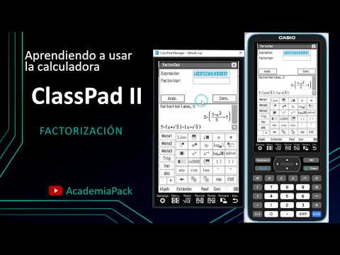 📊ClassPad 2 Tutorial 08 - Cómo Factorizar🎲