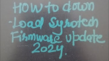 Method to download Syrotech Router Firmware update 2024.