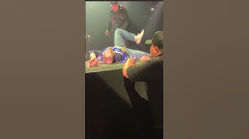 Thumbnail of Post Malone suffers horrific fall on stage during a concert