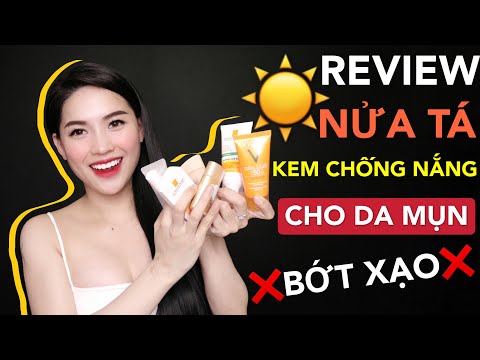 REVIEW CHÂN THẬT TOP 6 KEM CHỐNG NẮNG CHO DA MỤN | Ha Linh Official